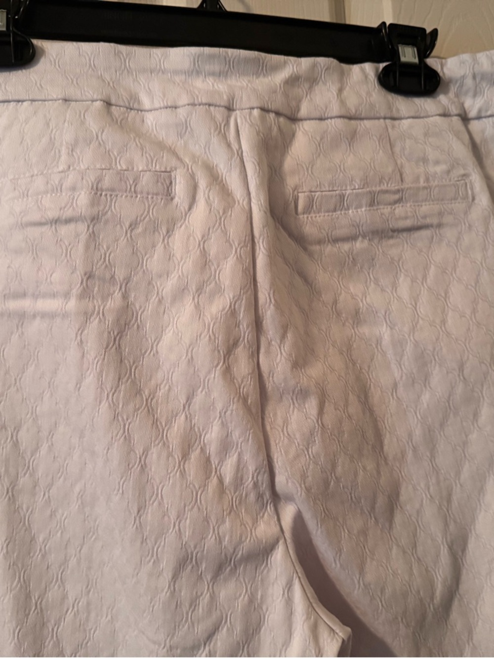 NWT Tribal from Stitch Fix White Quilted Cropped Pants-sz 14 - Picture 6 of 6